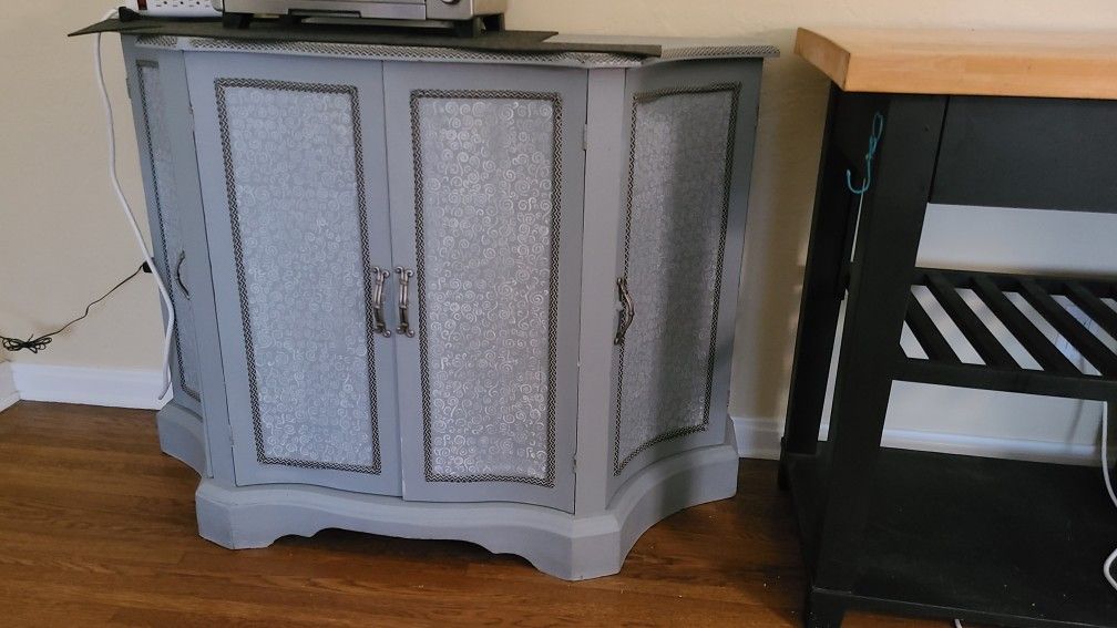 Painted Grey Cabinet