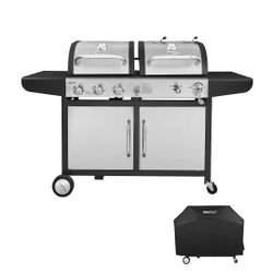 Royal Gourmet Gas and Charcoal Grill Combo