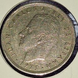 1975 (79) Spain 5 Peseta Coin