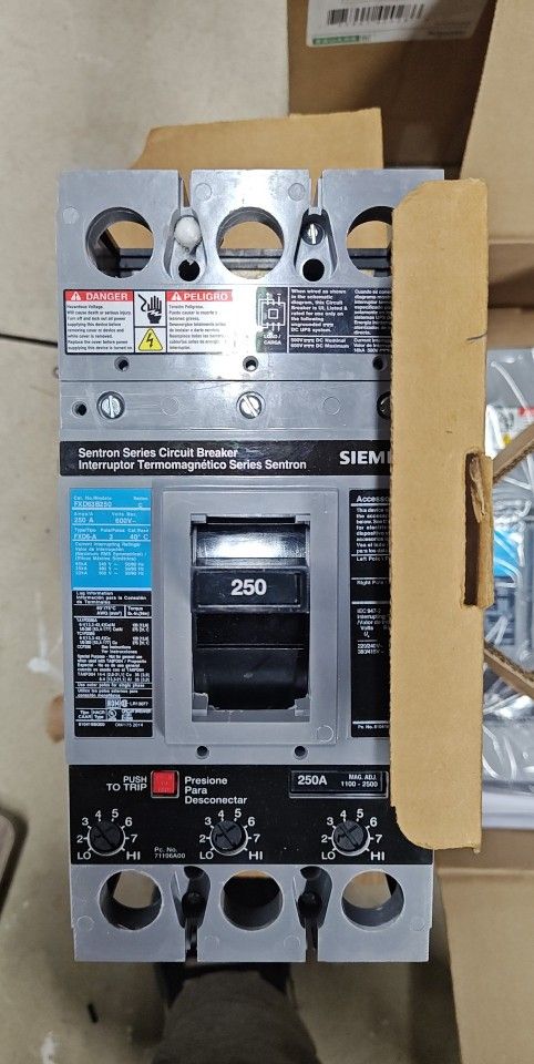 Brand New Siemens 250amp Breaker