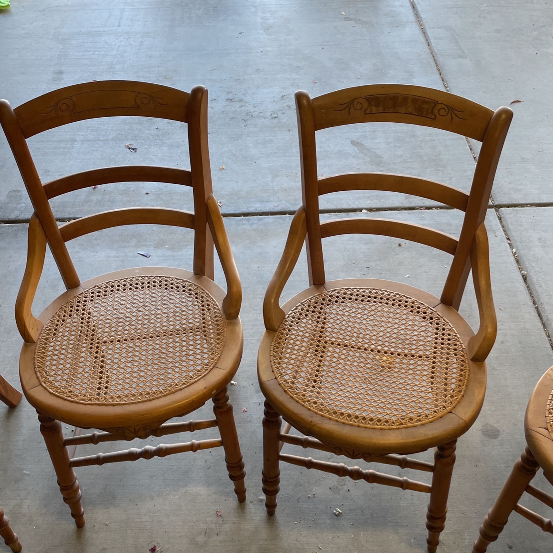 Cane Wicker Chairs 