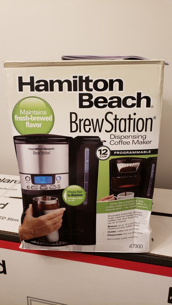 Hamilton Beach 12-Cup Coffee Maker, Programmable BrewStation Dispensing Coffee Machine