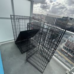 2 Dog Cage Crates 