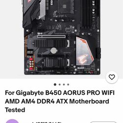 Gigabyte B450 AORUS PRO WIFI
