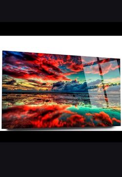Sunset Landscape Acrylic Wall Art 56x32