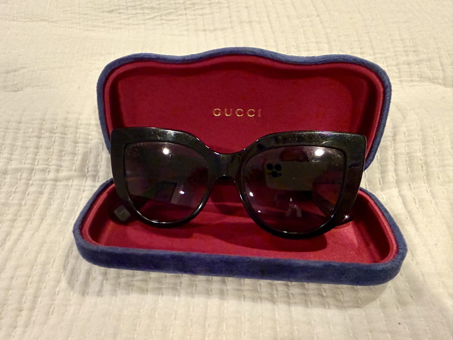 Gucci Cat Eye Black Sunglasses 