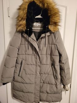 NINE WEST Winter Puffer Jacket With Detachable Hood