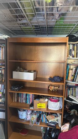 Bookshelves and books for sale