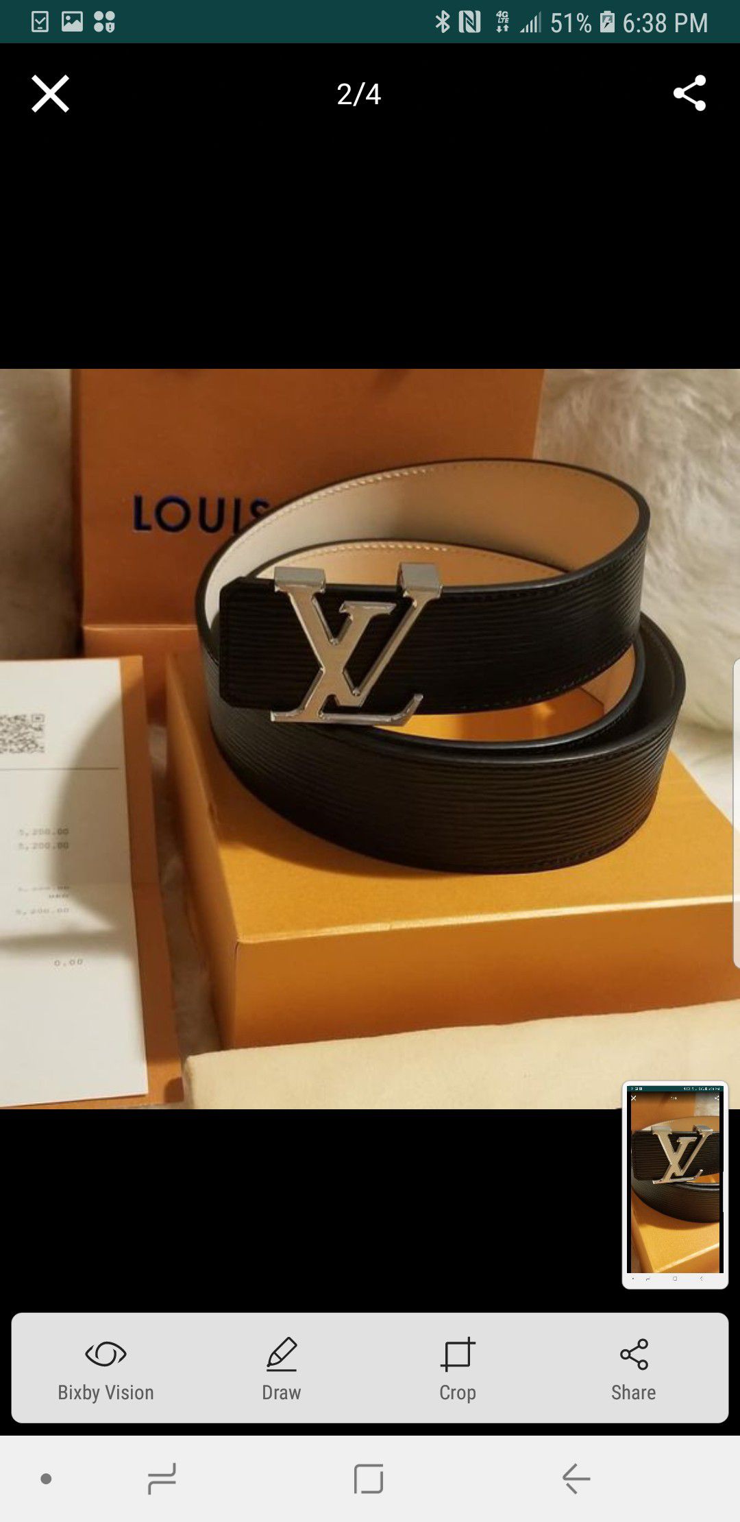 Louis Vuitton Belt Men Size 38 for Sale in Pacific Grove, CA - OfferUp