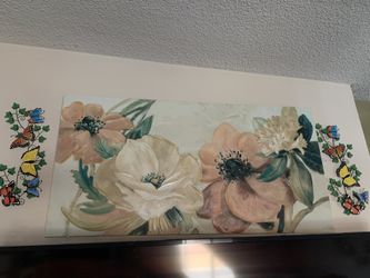 Paint and butterfly decor
