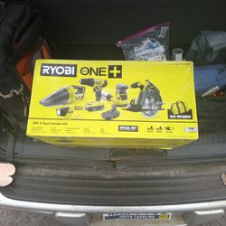 Ryobi ONE+ 18V 5pc Tool Combo Kit NIB