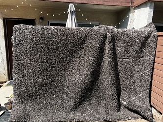 Charcoal tweed medium shag Area Rug