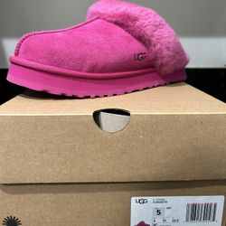 Ugg Disquette Slipper Dark Peony Size 5 / 7w