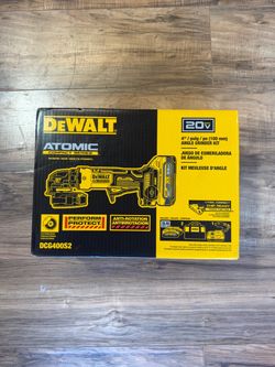 Dewalt 4” atomic grinder new w/ batteries