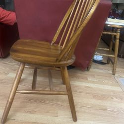 6 Wooden Table Chairs  