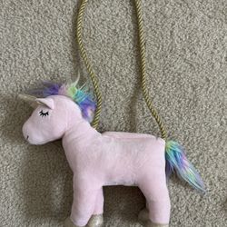 Pink Unicorn Plush Purse