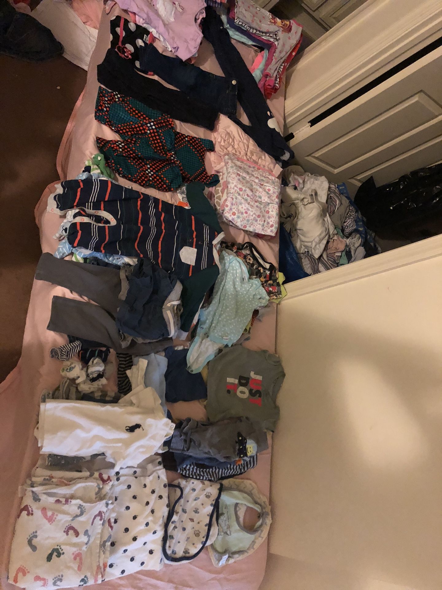 Lots and lots of baby clothes and toys
