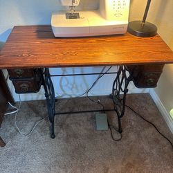 Antique sewing desk