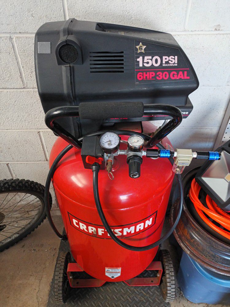 Craftsman Air Compressor With Hose And Some Attachments