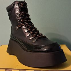 Circus NY by Sam Edelman Mens Gail Combat Boot, Stylish, 9.5 Boots, All Black