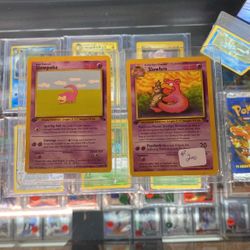 Lot Of 2 - 1st Edition Pokémon Evolution Slowbro and Slowpoke - Mint Condition