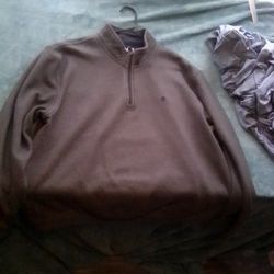 Izod Turtle Neck Zip Up Sweater