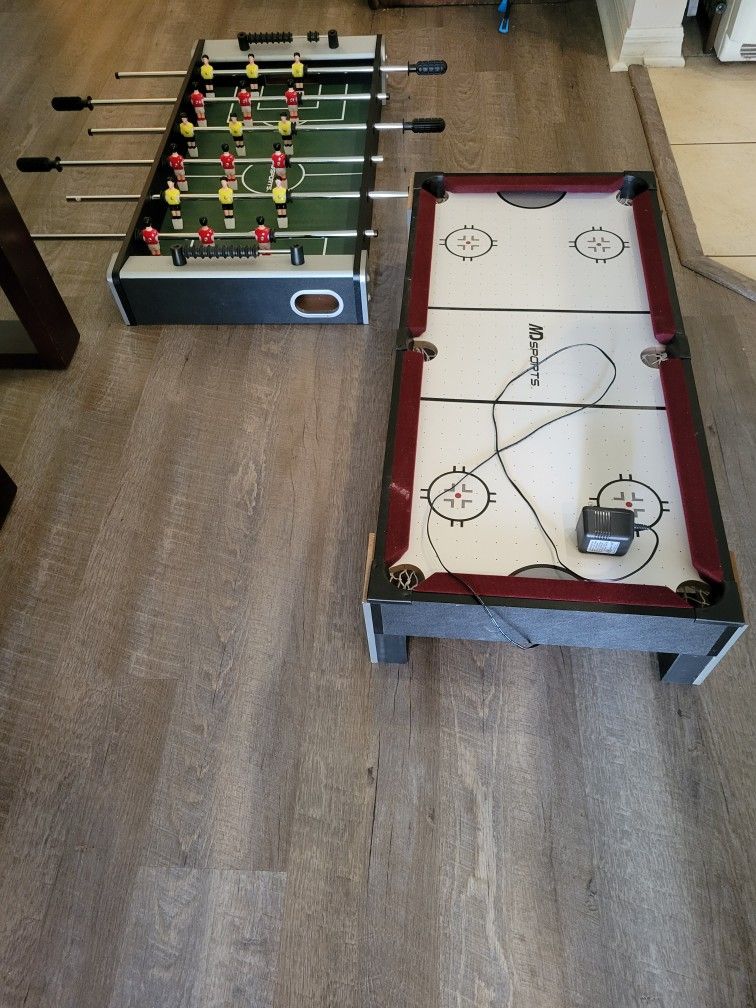 Air Hockey, Pool, Foosball Combo Set