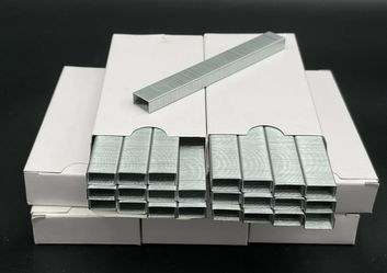 Bulk Lot 8 Boxes Full Strip Standard Staples 1/4" Crown 4-1/8" Length 192 Strips