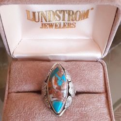 Turquoise 925 Silver Ring / Earrings