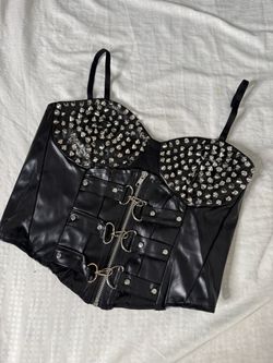 studded top corset