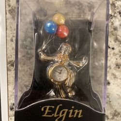 Elgin Collectable Mini Clock Clown