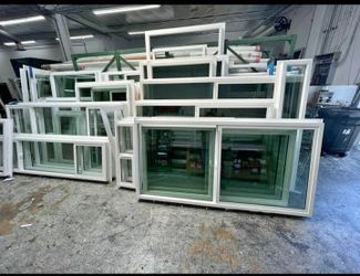 White Vinyl Windows with Double Pane Glass