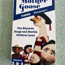 The Mother Goose video treasury volume 3 & 4 (VHS, 1987)