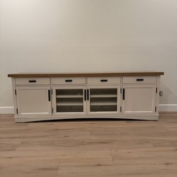 Nantucket White 92” TV Stand