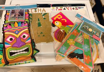 Hawaiin theme party decorations