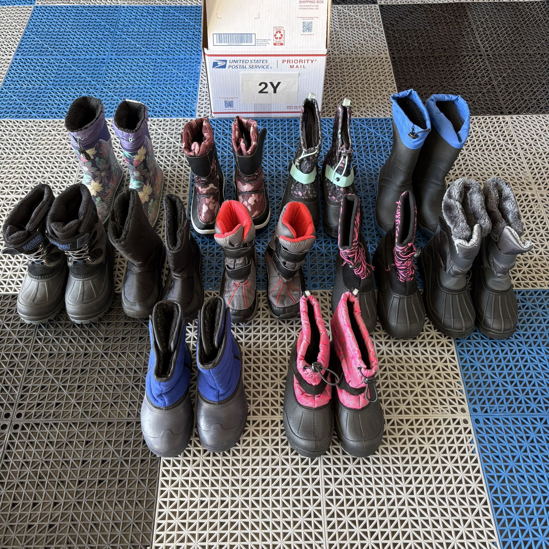 Kids 2Y Snow Boots Girls Boys Waterproof Insulated Warm Winter Sports