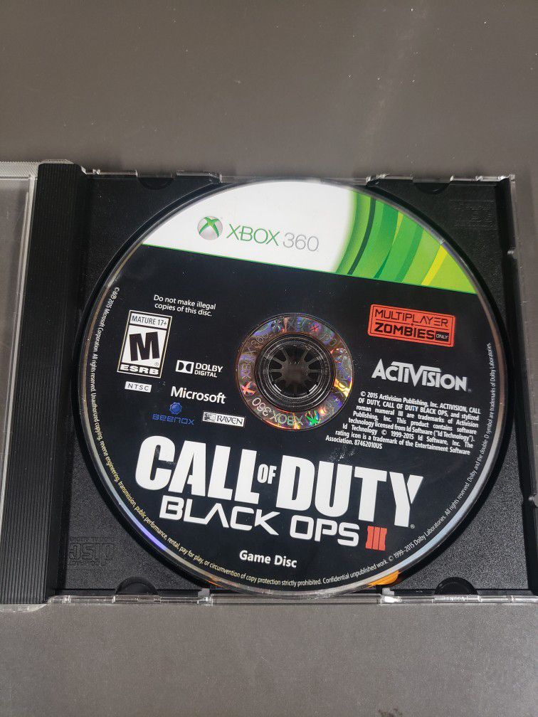 Call Of Duty Black Ops III For Xbox 360