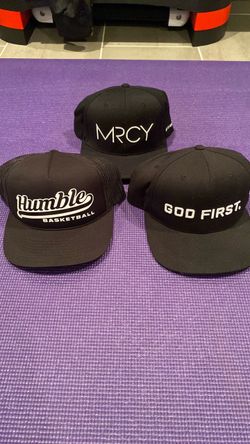 Lot of 3 Black Snapback Hats