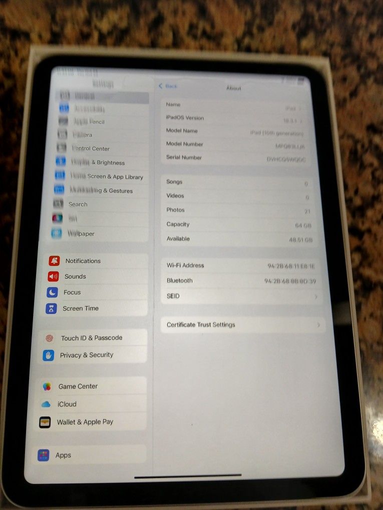 Ipad 10th Generation 
