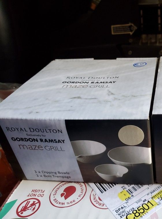 New Gordon Ramsay Dipping Bowls Set