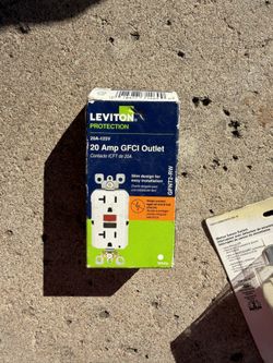 unopened 20 amp outlet