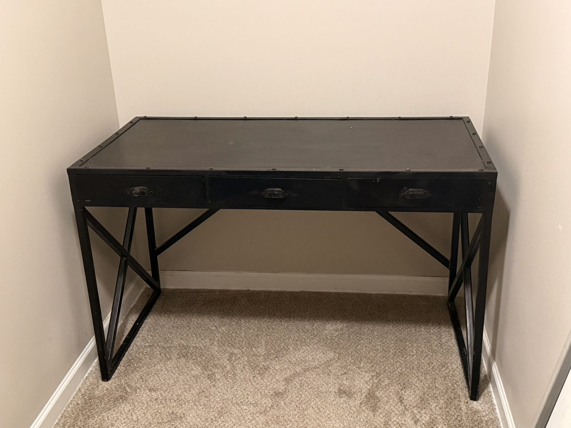 STEEL Desk – $300 OR BEST OFFER HEAVY, Durable(Retails $1,236)