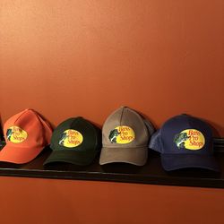 Bass Pro Shops Hats (Orange, Green, Gray, Blue)