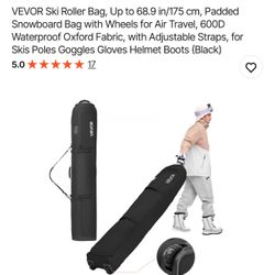 VEVOR Ski Roller Bag