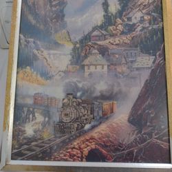 Maybe Having Needlepoint Training Hillside Picture