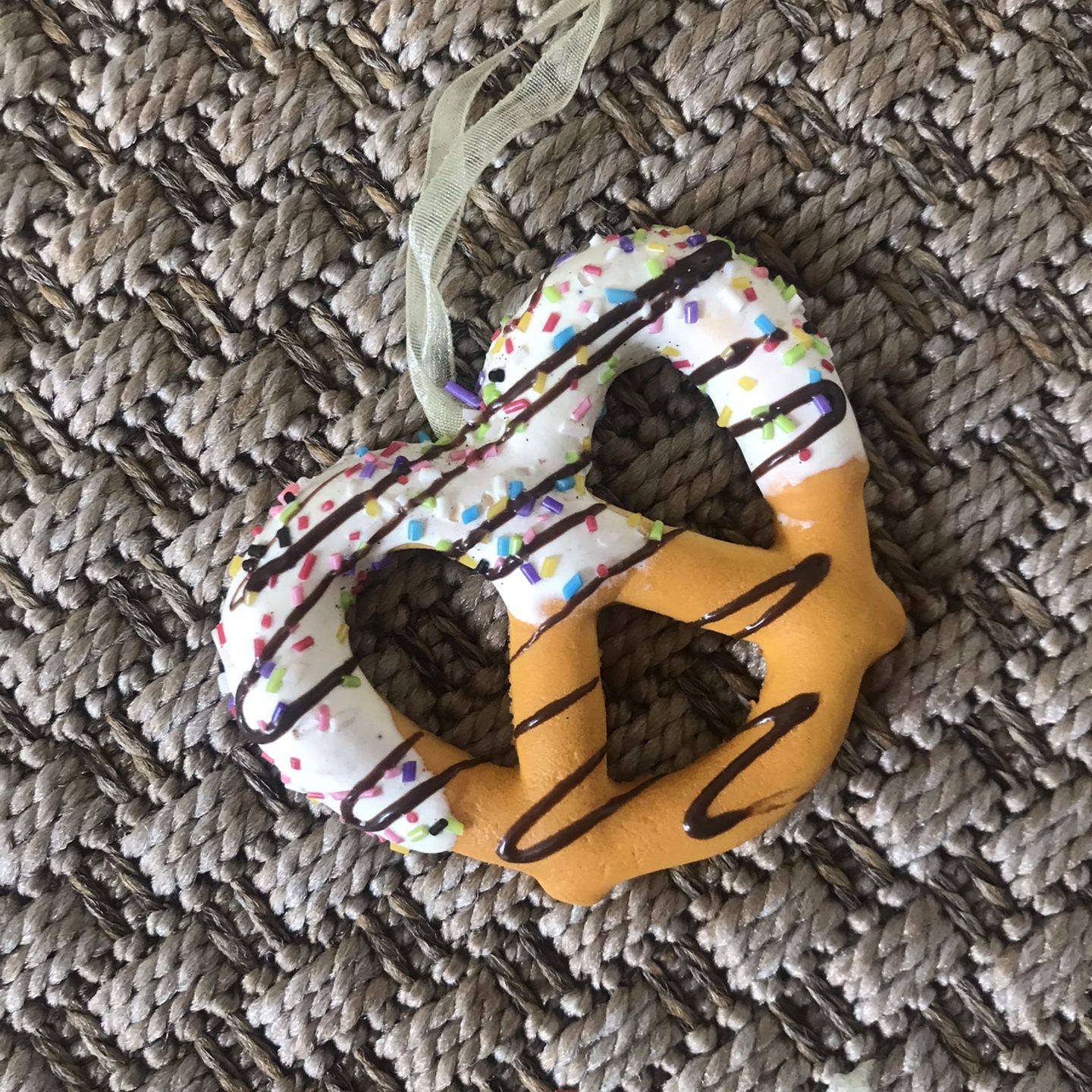 Pretzel Christmas/holiday ornament