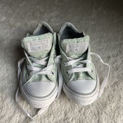 Converse All Star Girls Sneakers Skate Shoes Size 12 Kids Mint Green  