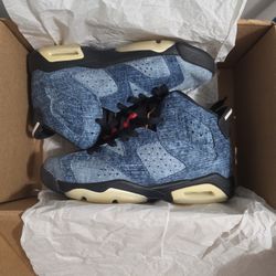 Jordan 6 Retro Washed Denim (GS) Size 6.5