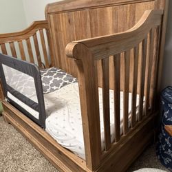 Nursery Bundle Baby To Toddler Bed & Armoire dresser 