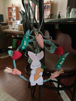 Apex fun spring Easter front door holiday wreath
